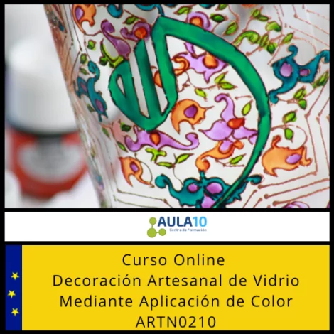 Decoración Artesanal de Vidrio Mediante Aplicación de Color ARTN0210