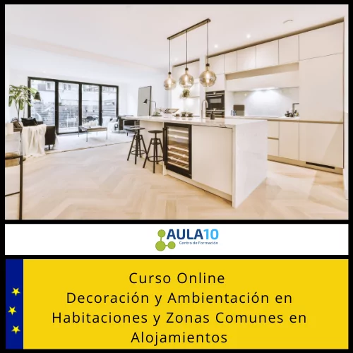 Curso Online Decoración y Ambientación en Habitaciones y Zonas Comunes en Alojamientos