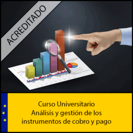 Análisis y gestión de los instrumentos de cobro y pago Universidad Antonio de nebrija Curso online Creditos ECTS