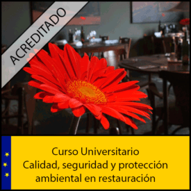 Calidad, seguridad y protección ambiental en restauración Universidad Antonio de nebrija Curso online Creditos ECTS