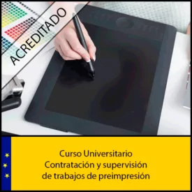 Contratación y supervisión de trabajos de preimpresión Universidad Antonio de nebrija Curso online Creditos ECTS