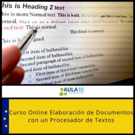 Elaboración de Documentos con un Procesador de Textos
