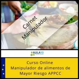 Curso online Manipulador de alimentos de Mayor Riesgo APPCC