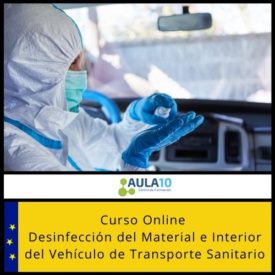 Curso Online Desinfección del Material e Interior del Vehículo de Transporte Sanitario
