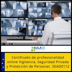Certificado de profesionalidad online Vigilancia, Seguridad Privada y Protección de Personas SEAD0112