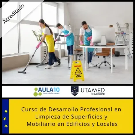 Curso de Desarrollo Profesional en Limpieza de Superficies y Mobiliario en Edificios y Locales