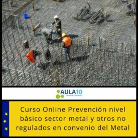 Curso online Prevención nivel básico sector metal y otros no regulados en convenio del Metal