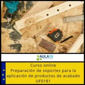 Preparación de soportes para la aplicación de productos de acabado UF0181