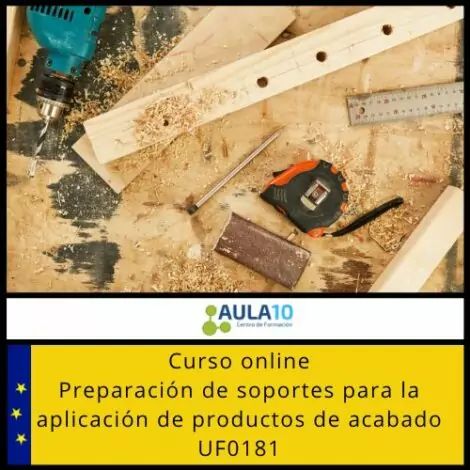 Preparación de soportes para la aplicación de productos de acabado UF0181