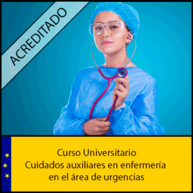 Cuidados Auxiliares de Enfermería en el Área de Urgencias Universidad Antonio de nebrija Curso online Creditos ECTS