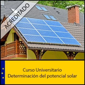 Determinación del potencial solar Universidad Antonio de nebrija Curso online Creditos ECTS