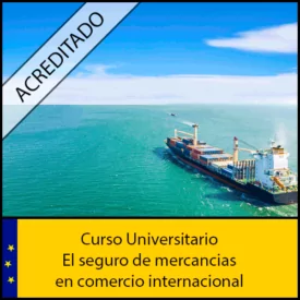 El seguro de mercancias en comercio internacional Universidad Antonio de nebrija Curso online Creditos ECTS