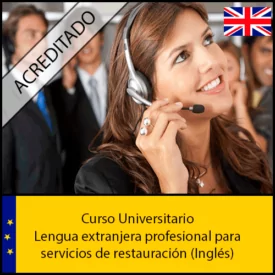 Lengua extranjera profesional para servicios de restauración (Inglés) Universidad Antonio de nebrija Curso online Creditos ECTS
