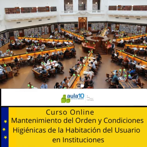 Curso Online Mantenimiento del Orden y Condiciones Higiénicas de la Habitación del Usuario en Instituciones