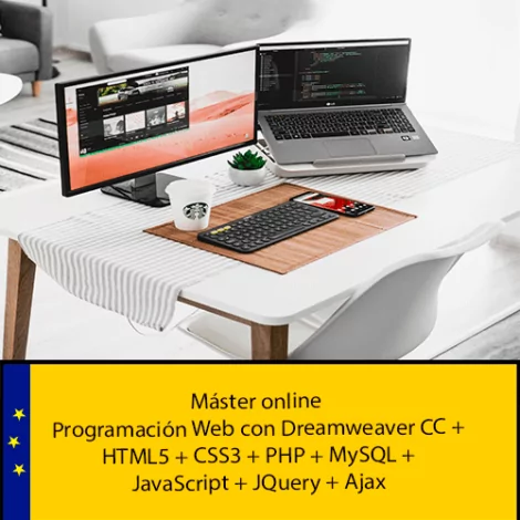 Máster en Programación Web con Dreamweaver CC + HTML5 + CSS3 + PHP + MySQL + JavaScript + JQuery + Ajax