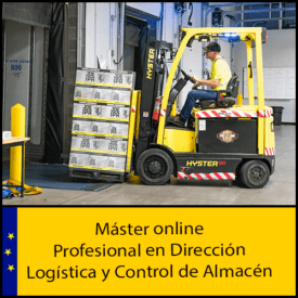 Máster online Profesional en Dirección Logística y Control de Almacén.