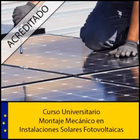 Montaje Mecánico en Instalaciones Solares Fotovoltaicas