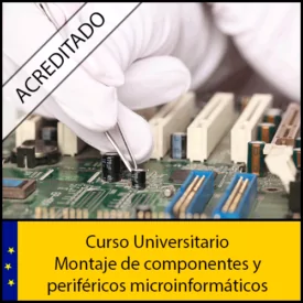 Montaje de componentes y periféricos microinformáticos Universidad Antonio de nebrija Curso online Creditos ECTS