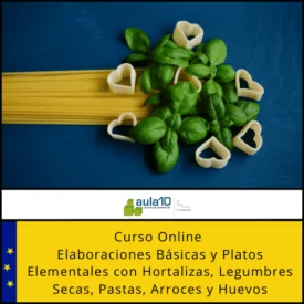 Curso Elaboraciones Básicas y Platos Elementales con Hortalizas, Legumbres, Pastas, Arroces y Huevos